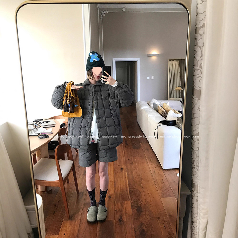 MONA 90白鸭绒 日常百搭羽绒外套中腰短裤女小个子 2025冬季新款