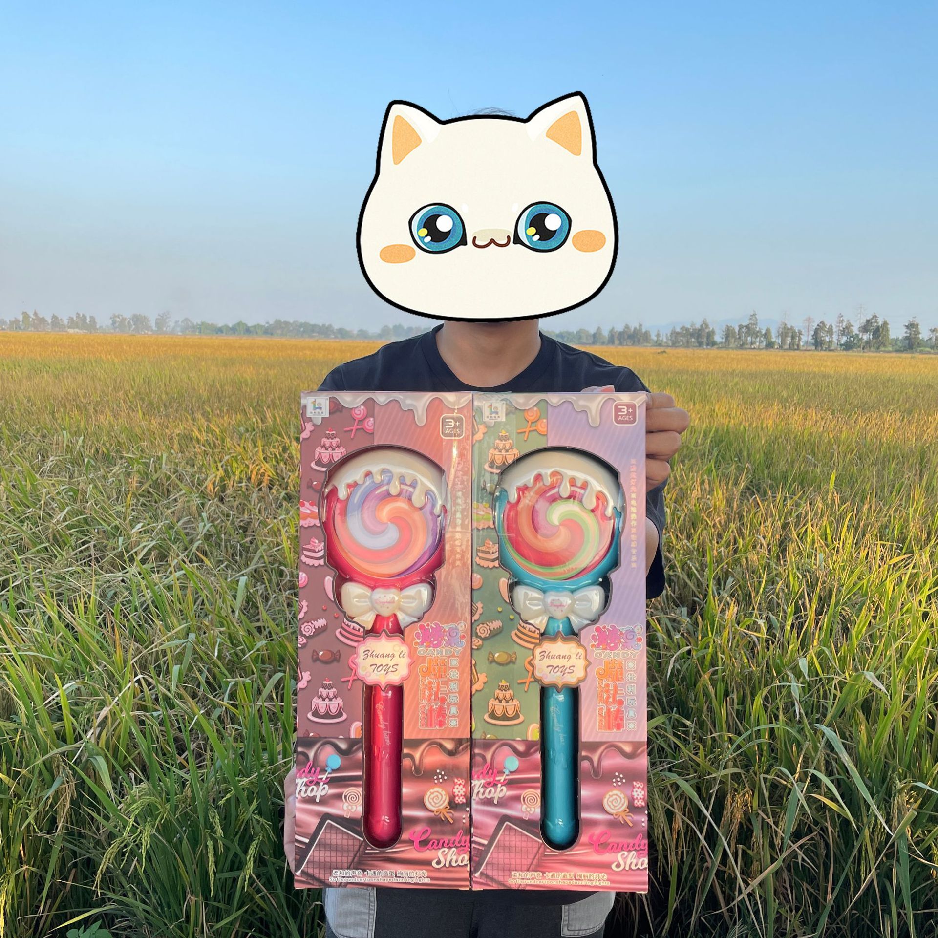 儿童糖果魔法棒女孩益智发光音乐玩具过家家机构招生地摊夜市批发