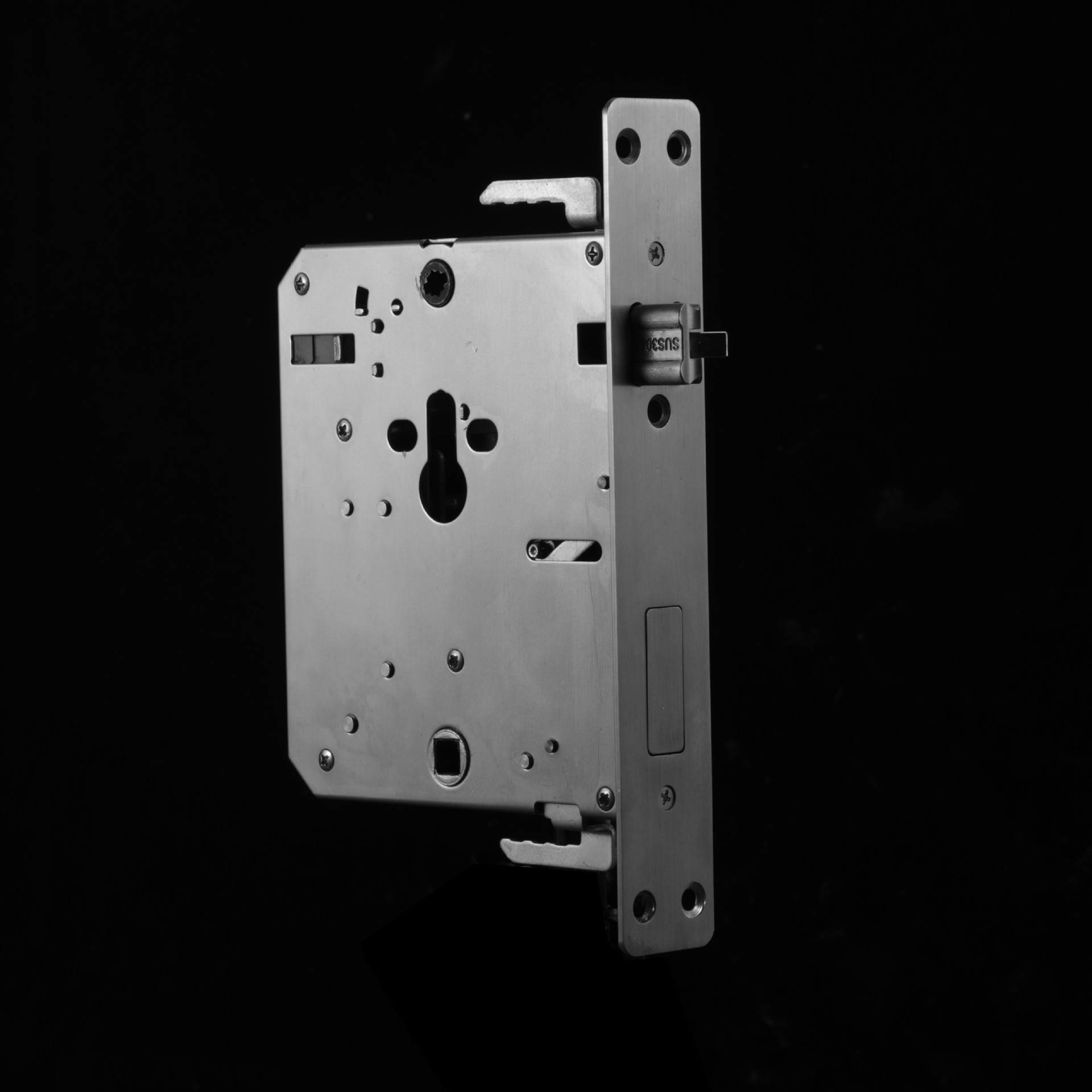 新款王力锁体生产厂家室内防盗门通用电子指纹锁双活锁体配件批发