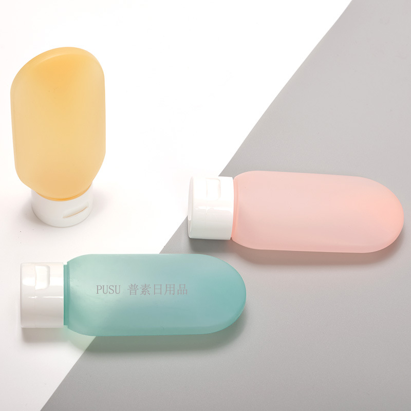 Lotion Cosmetics Storage Bottle 60mlpe Color Semi-Permeable Shampoo Shower Gel Travel Storage Bottle Set