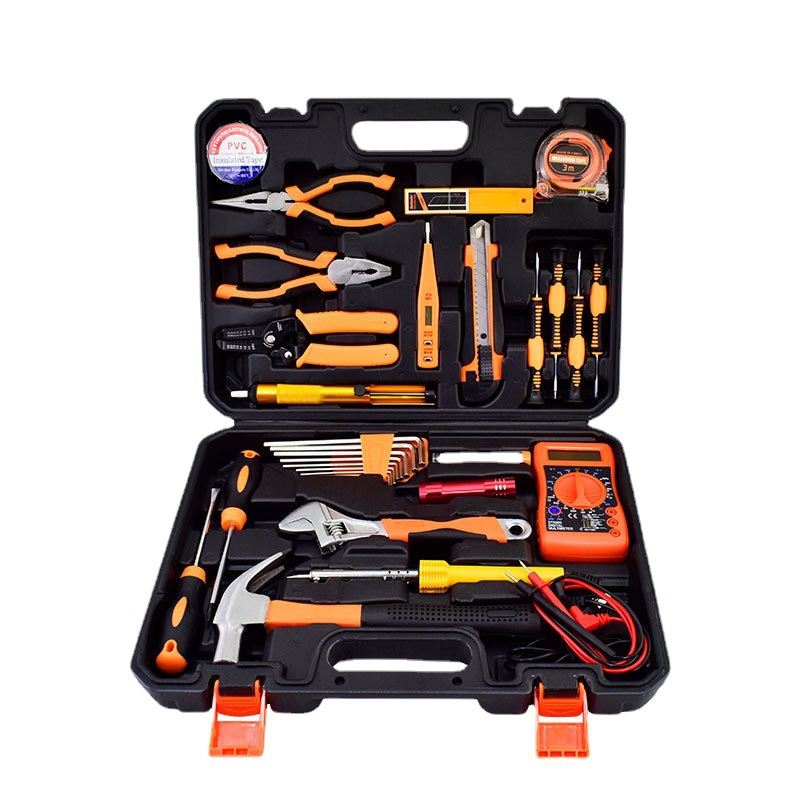 家用礼品33件五金套装工具电工维修工具箱多功能组合组套工具