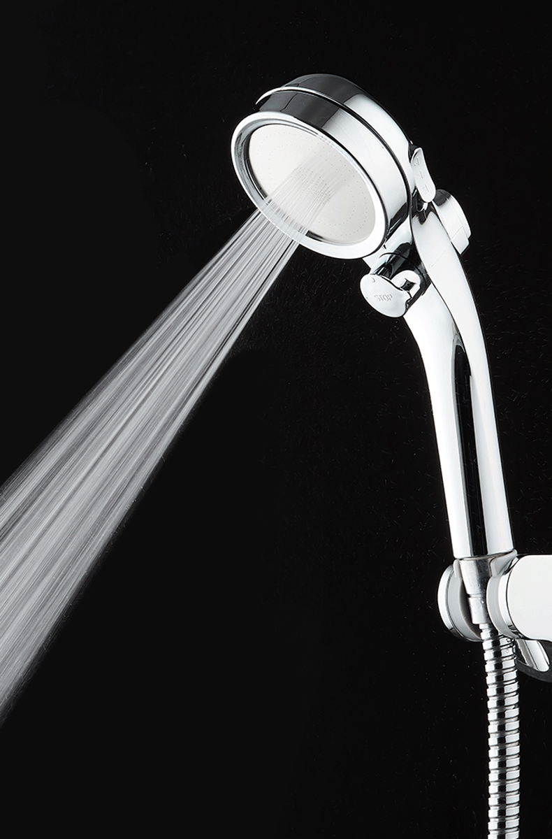 日本美肤增压手持淋浴花洒喷头过滤三档开关止水高压洗澡沐浴单头