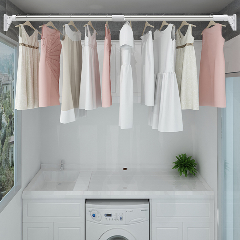 自动收缩晾衣杆