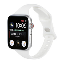 适用苹果手表硅胶表带applewatch ultra蝴蝶扣苹果硅胶表带iwatch