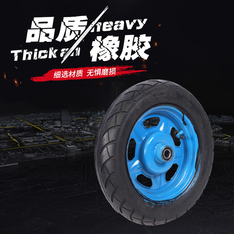 300-10 Motorcycle Old Wheel Refurbished Pneumatic Wheels Rubber Swivel Wheels Platform Trolley Trolley Heavy Duty Industrial Tire