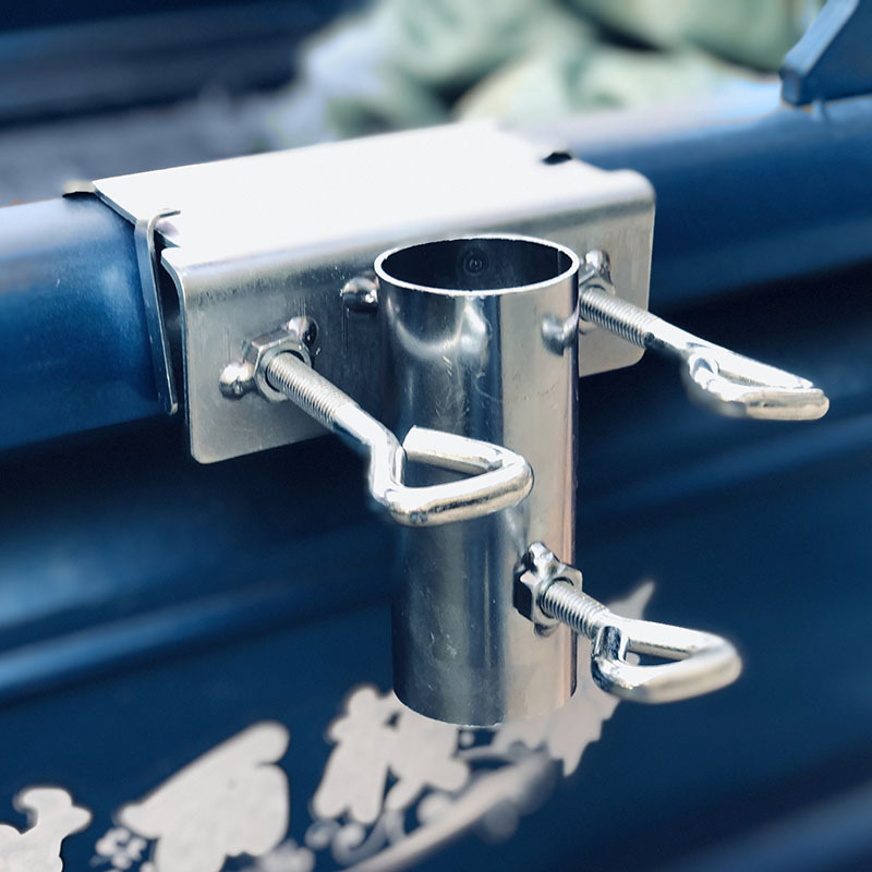 太阳伞遮阳伞固定大伞雨伞摆摊支架货车三轮车伞固定夹伞架固定器