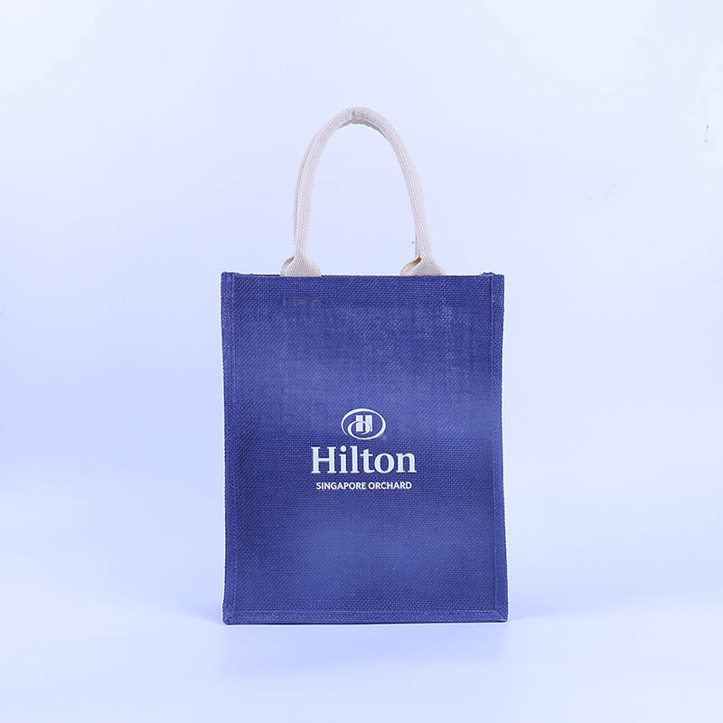 Factory Customized Portable Sack DIY Gift Gunnysack Shopping Jewelry Bracelet Linen Bag Printed Logo