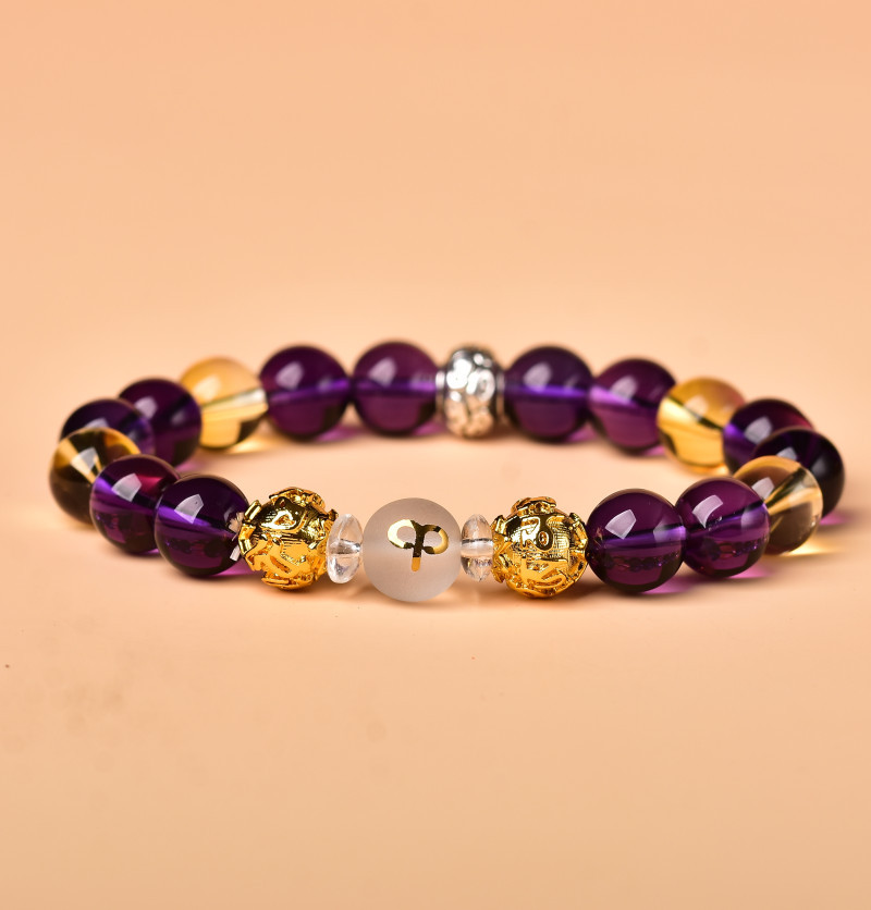 秘术吉阁白羊座叙祥白手链 男女开运饰品学生情侣幸运守护石星座