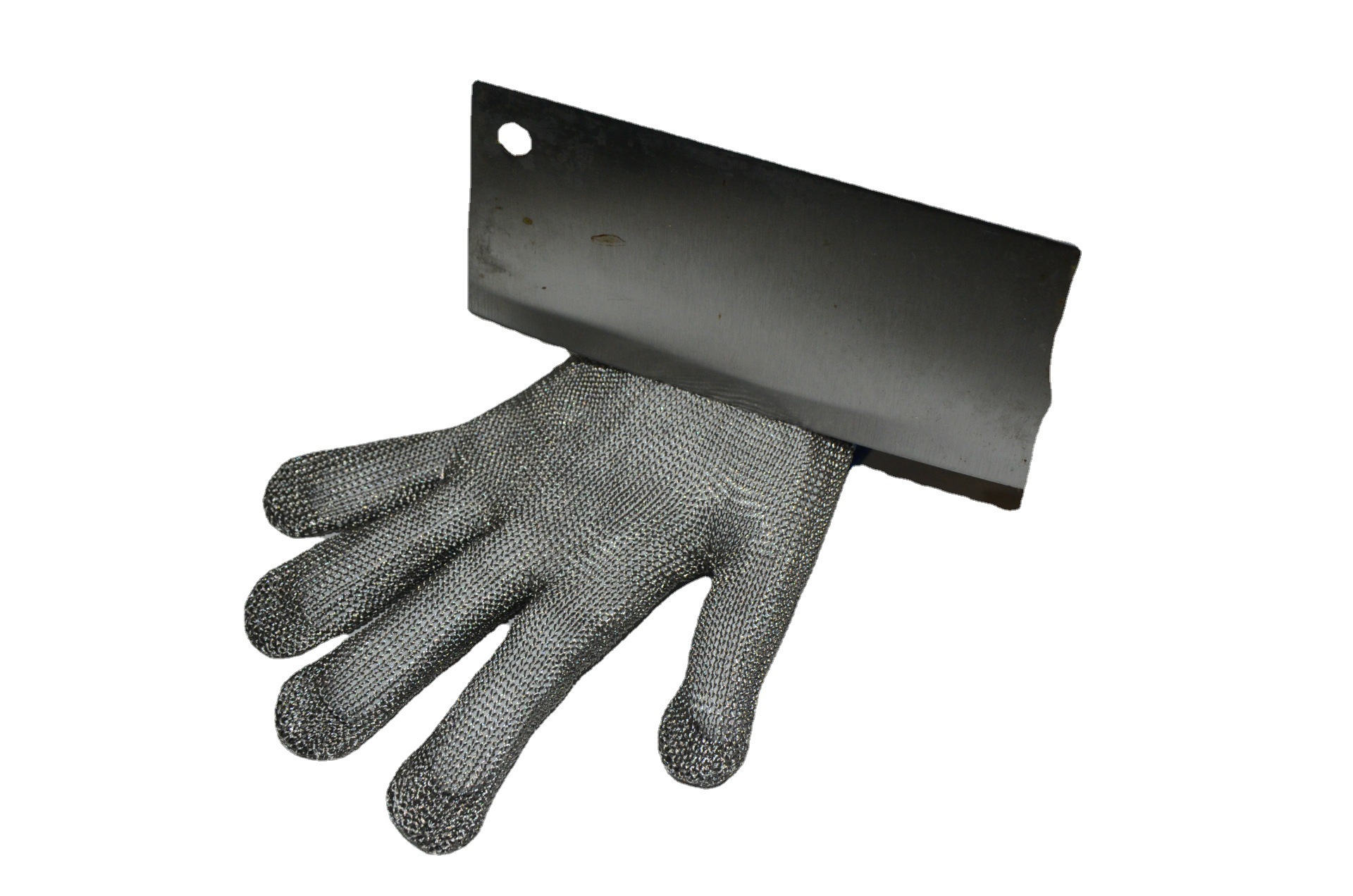 钢丝手套 防割金属手套 裁剪屠宰电锯防切割作业钢丝防护手套 1只