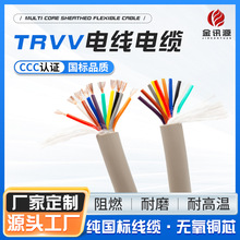 TRVV高柔性拖链电缆线灰多芯多规格耐弯折500万次拖链线电线电缆