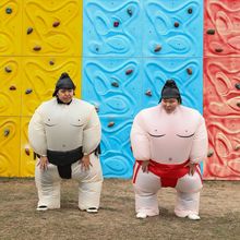 亚马逊日本相扑充气服 聚会演出搞笑胖子摔跤运动表演道具服