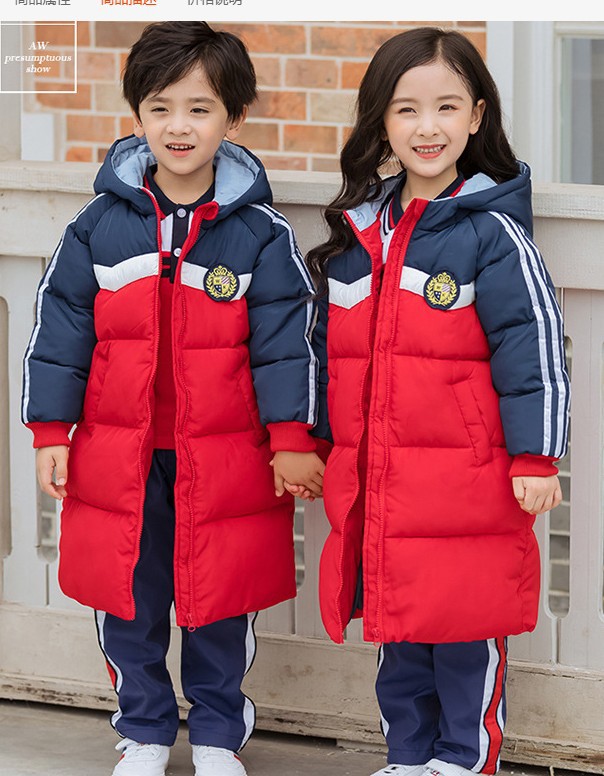 幼儿园园服冬季英伦风棉衣男女儿童羽绒服加厚保暖班服小学生校服