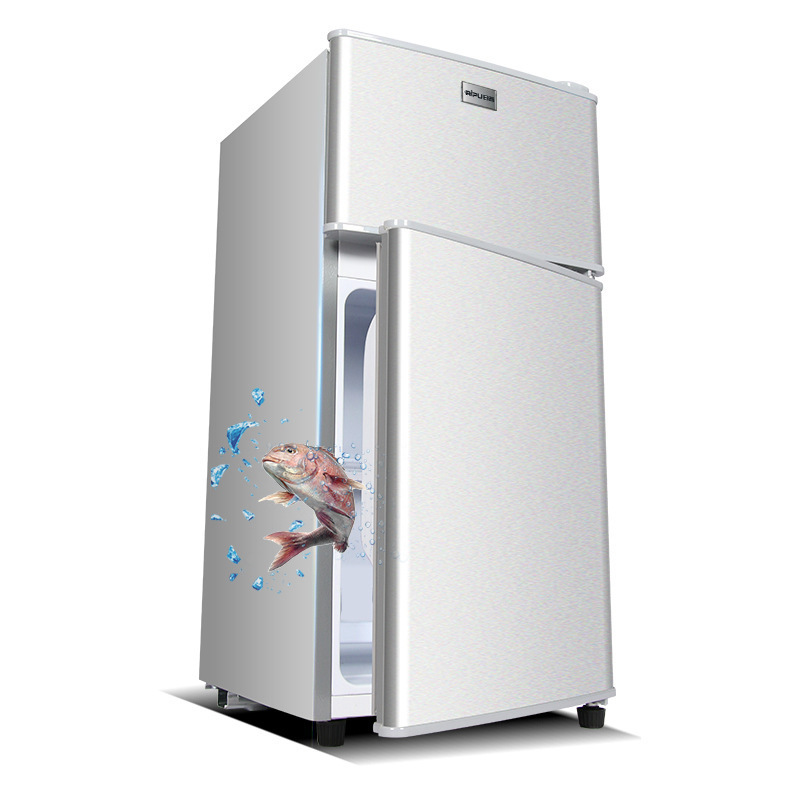 日普小冰箱家用小型冷藏冷冻bcd-42a118d金银节能双门电冰箱