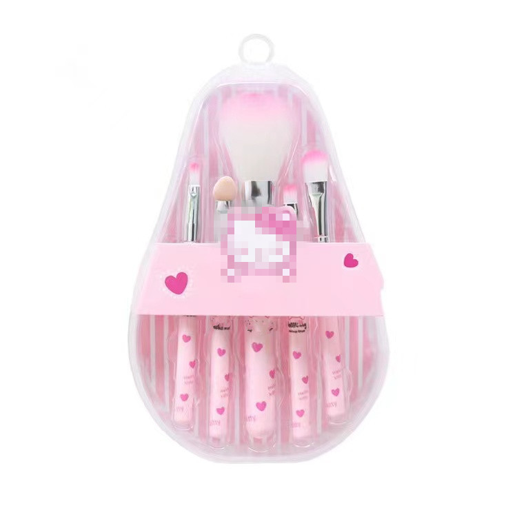 5 Kt Cute Makeup Brushes Set Blush Brush Eye Shadow Brush Small Portable Models Beauty Tools