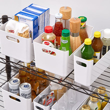 Z3VM桌面收纳盒家用塑料手提化妆品杂物整理盒子厨房橱柜储