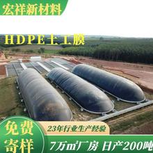 猪场黑膜沼气池1.5mm土工膜氧化塘污水池沉淀池化粪池HDPE土工膜