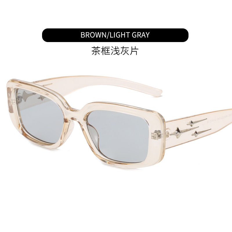 New GM Sunglasses for Women High-Grade Meteor Square Frame Glasses UV Protective Sunglasses Wholesale Eyeglasses