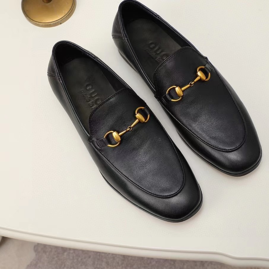 新款欧洲站欧美大牌高端男士广州真皮古琦休闲官网新款商务皮鞋