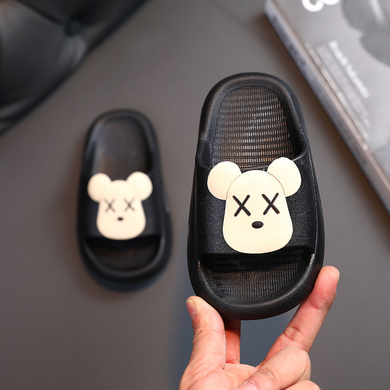 Children's Baby Slippers Xx Bear Home Bath Deodorant Boys and Girls Slippers Soft Bottom Fashion Brand Slippers Outdoor Indoor