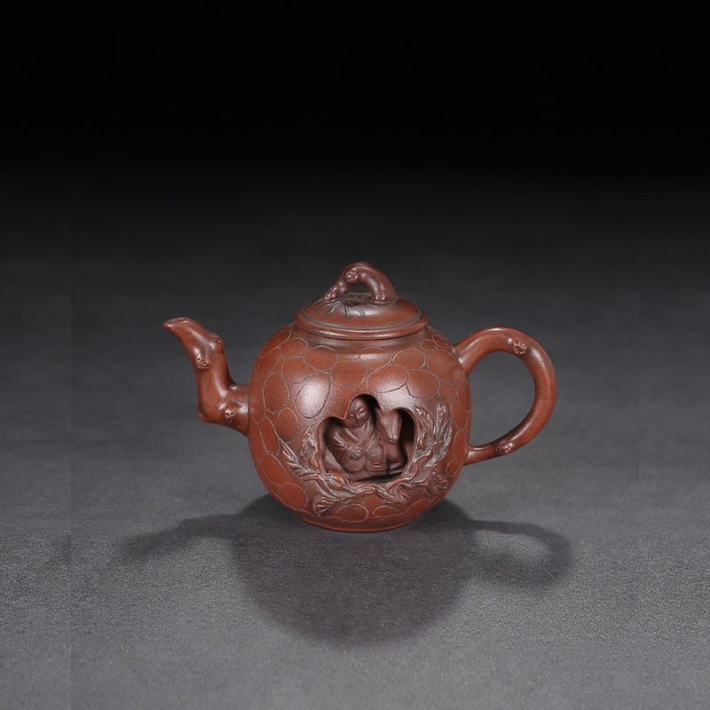 宜兴新品紫砂壶原矿底槽清紫砂邵大亨常青壶做旧仿古茶壶茶具