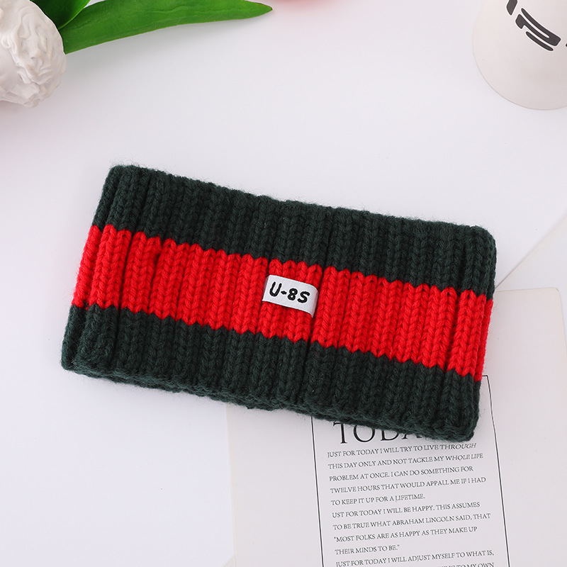 2022 Autumn and Winter New Knitted Wool Hair Band Headband Female Closed Toe Internet Celebrity Wide Edge Face Washing Korean Headband Headband