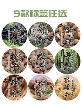 jzs5黑木耳包装盒 蘑菇礼品盒香菇礼盒松茸桶榛子罐500克支持定