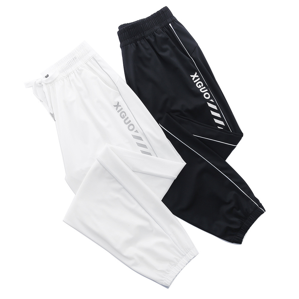 夏季情侣运动可乐裤速干爆冰运动裤防污裤男女运动裤防污防水速干