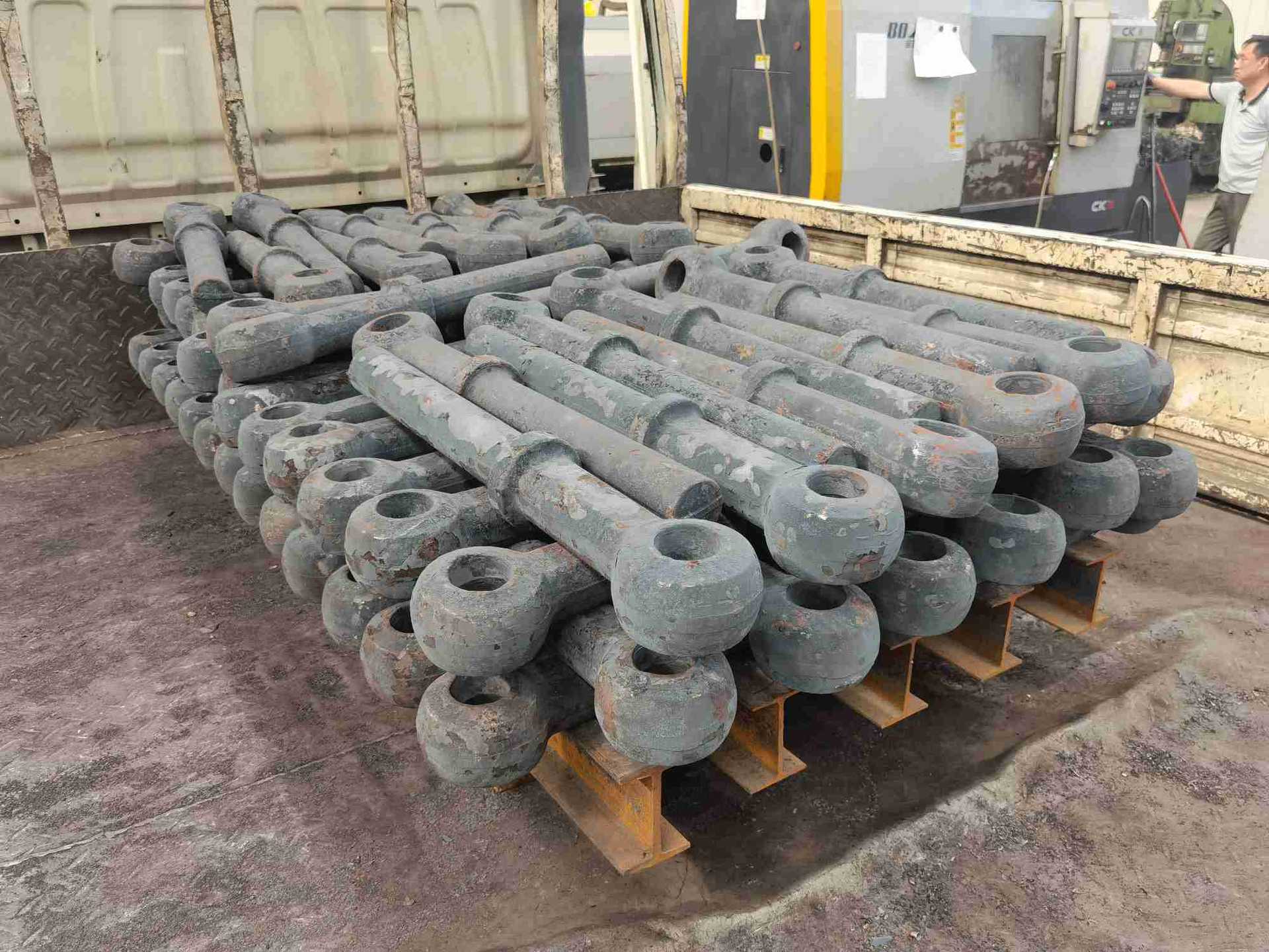 拖车环锻打厂家,机加工锻打牵引车圆环,牵引圆环,拖车钩,全挂