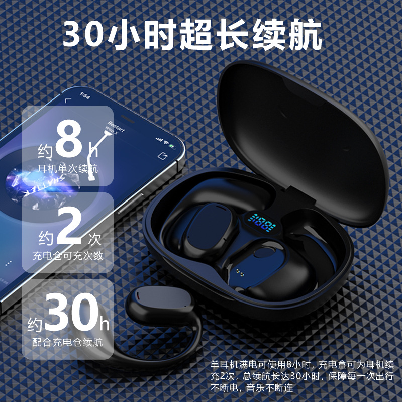 New Private Model Js280 Wireless Clip-on Bluetooth Headset Tws5.3 Cross-Border Open S3 Bone Conduction Headset