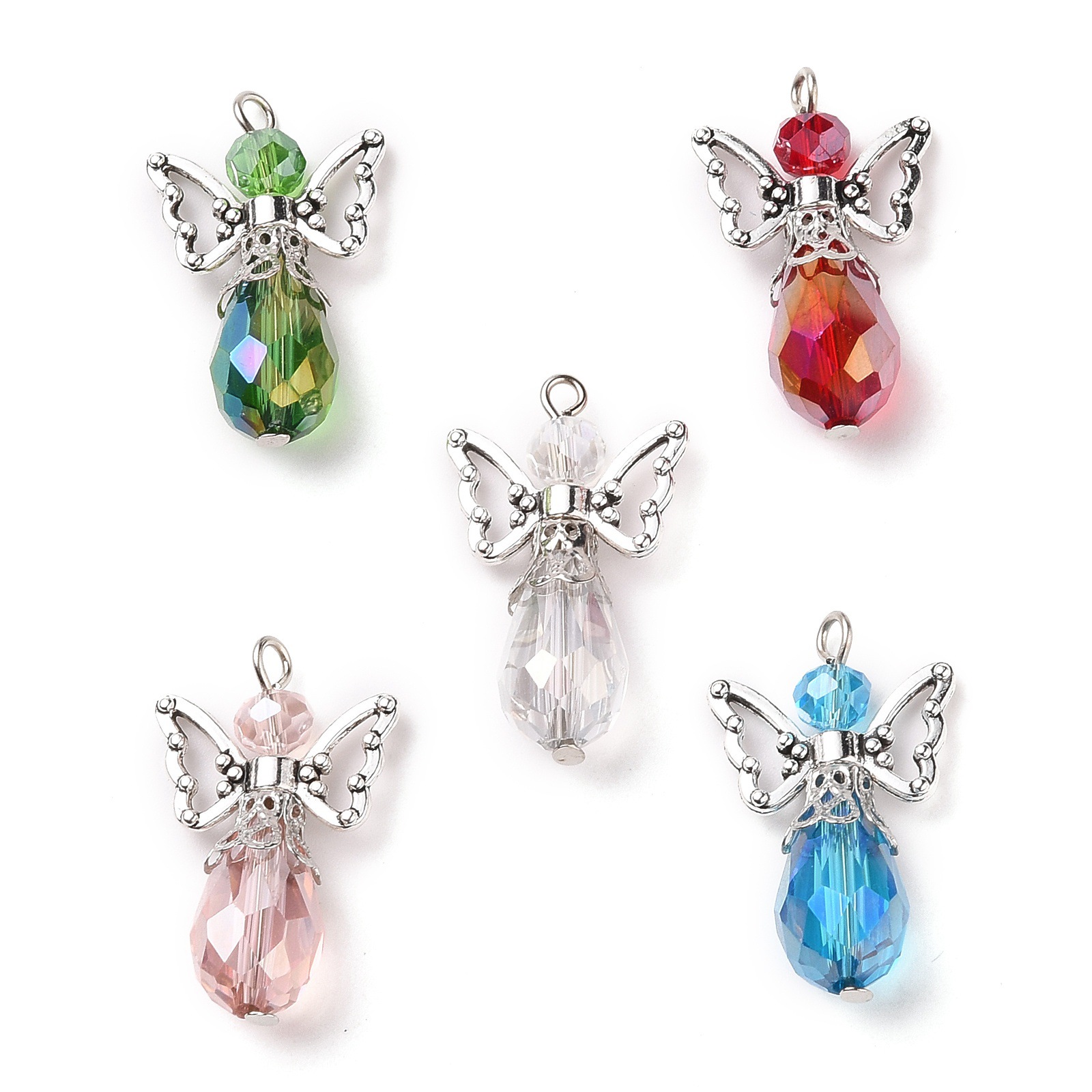 creative guardian angel wings wedding drop alloy pendant party supplies wedding ornaments keychain accessories