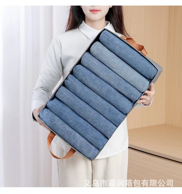 Home Tableware Storage Cationic Storage Box Foldable Clothes Box Oxford Cloth Dormitory Good Things Portable