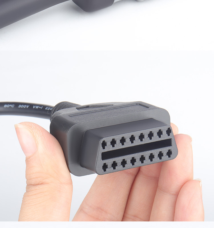 电喷摩托车检测线诊断线转接线国四接口本田铃木雅马哈通用obd