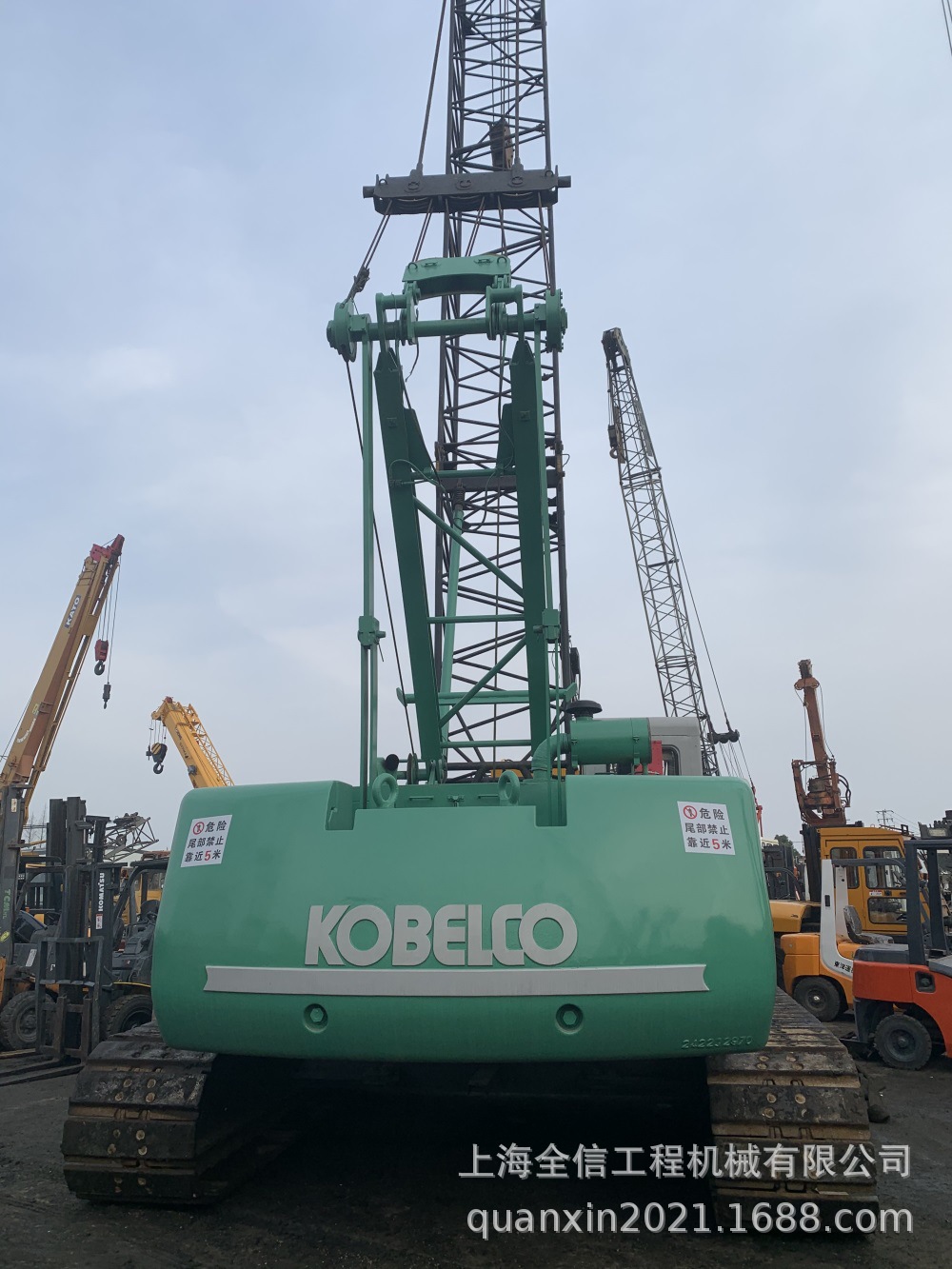 50吨吊车 神钢55吨履带吊 日本原版二手履带吊 kobelco 7055