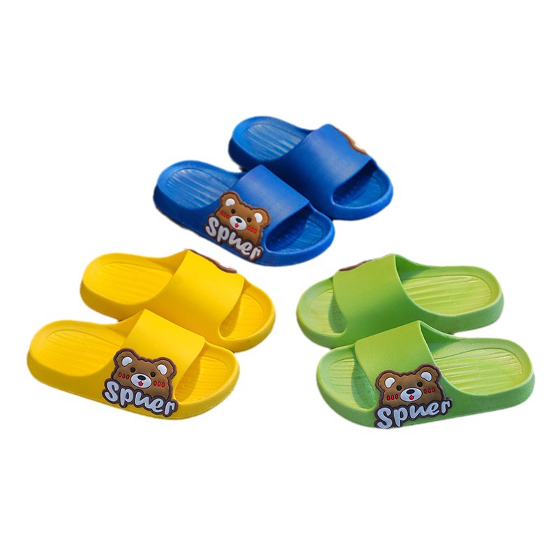 Non-Slip Soft Bottom Children's Shoes Summer Parent-Child Sandals Boys and Girls Indoor Bathroom Bath Cartoon Slippers Children's Shoes