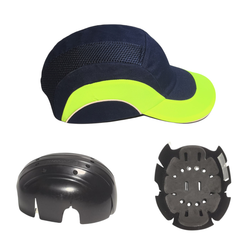 现货防撞帽壳abs高强度防护棒球帽透气pe内盔内胆帽壳ce en812