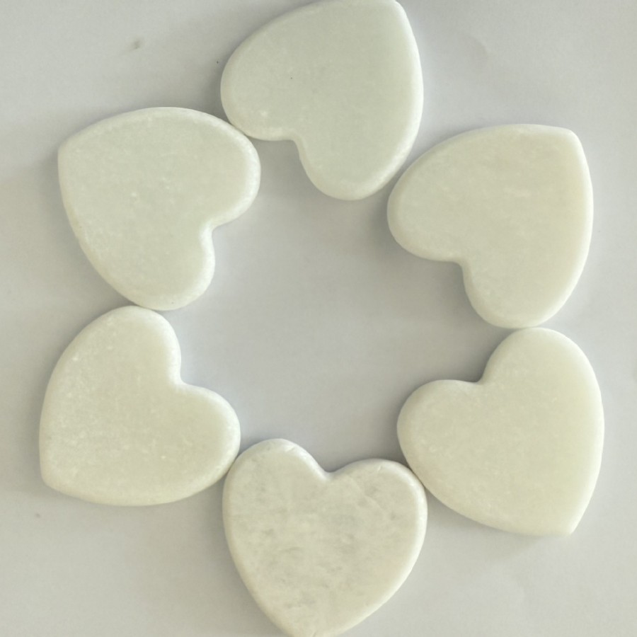 定制DIY饰品配件大理石 心形石头镶嵌材料配件工艺品饰品石料批发