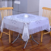 正方形桌布防水防烫防油免洗八仙桌台布欧式塑料麻将桌盖布施