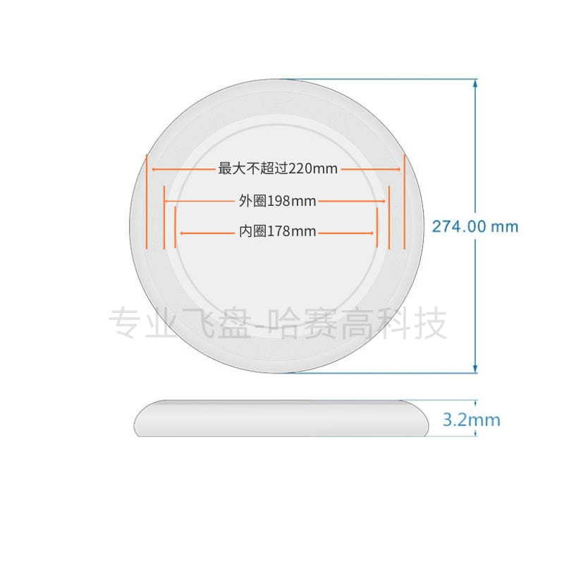 Quality Professional Frisbee 175G/274mm Matte Surface Frisbee Limit Frisbee Outdoor Camping Activities Frisbee Equipment