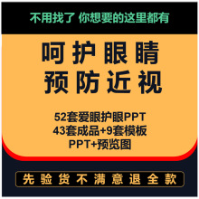 预防班会PPT护眼小学生近视爱眼日幼儿园课件爱护ppt眼睛保护视力