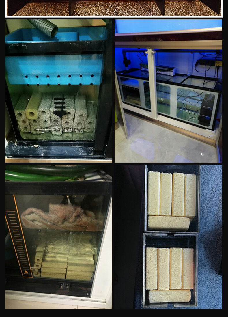 鱼缸纳米硝化细菌屋水族箱滤材上滤底滤培菌过滤材料石英柱陶瓷环