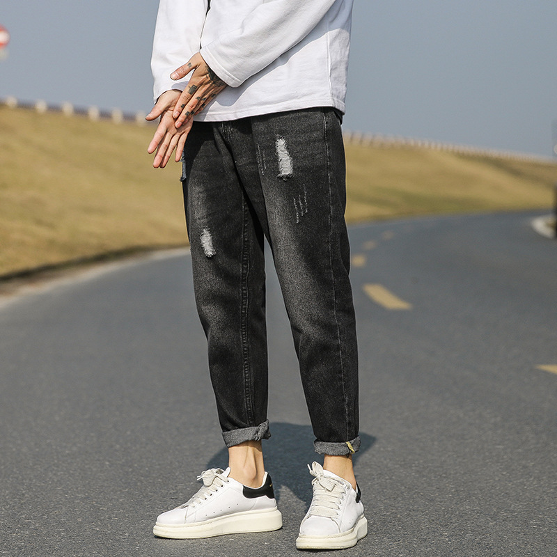 小短腿裤子150小个子穿搭矮个子男生搭配160cm显高165显瘦牛仔裤