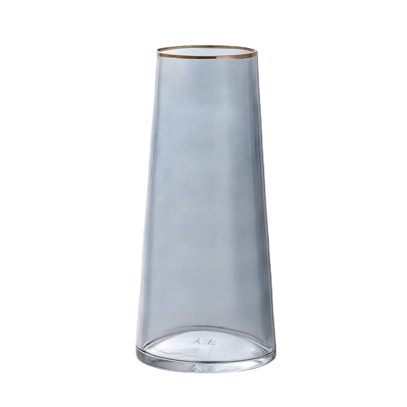 水培玻璃瓶花瓶风高颜值彩色玻璃水养花瓶摆件客厅玻璃花瓶