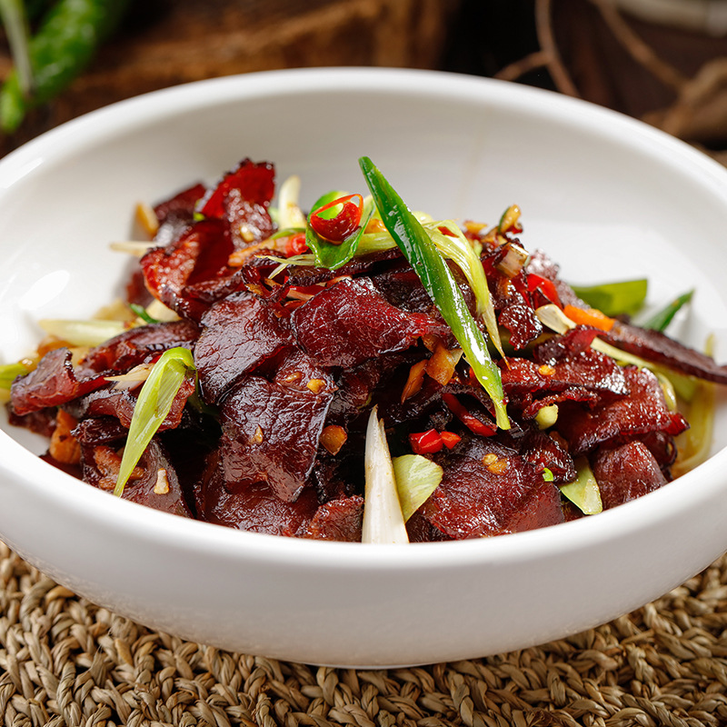 腊牛肉125g湖南特产切片烟熏风干牛肉下酒菜湘西腊味食材商用