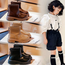 儿童马丁靴2023秋季款女童韩版时装靴小女孩百搭单靴潮中大童短靴