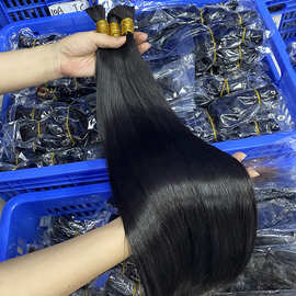 真人发假发一档发发把sdd bulk hair human hair女士真人发束头发