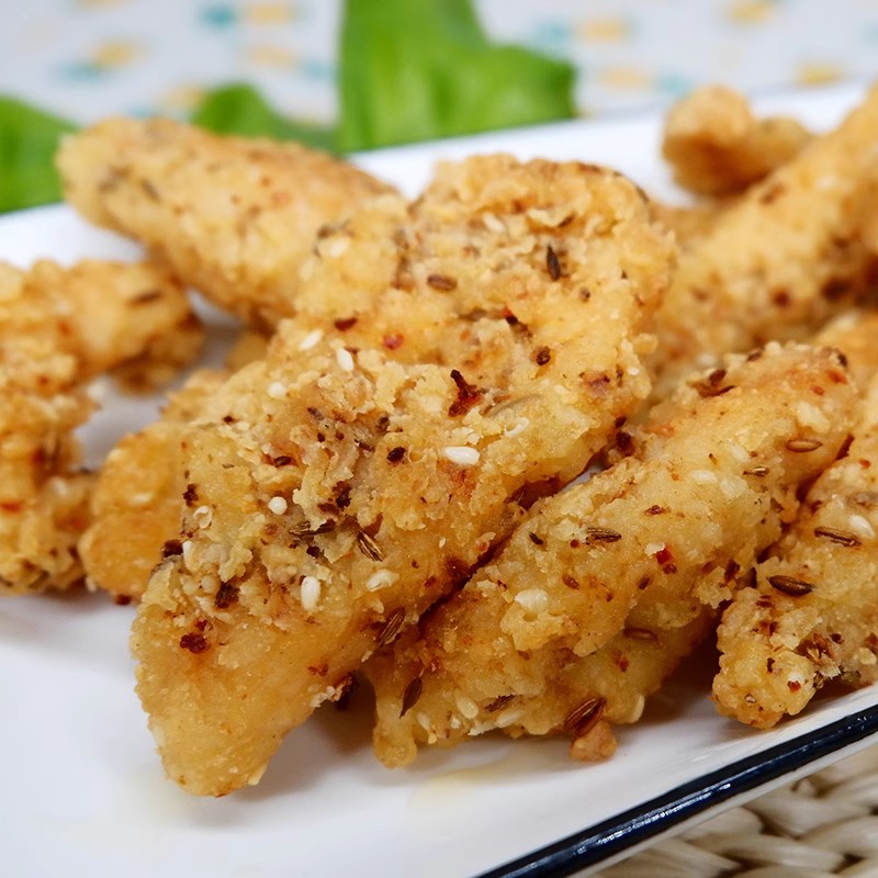 新疆鸡柳1kg*1包孜然无骨鸡柳汉堡店商用街边油炸风味小吃-阿里巴巴