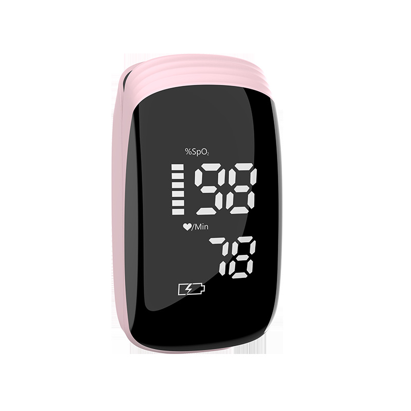 Charging Blood Oxygen Machine Finger Clip Oximeter Pulse Oxygen Detector Led Pulse Oximetry Heart Rate Meter Monitoring