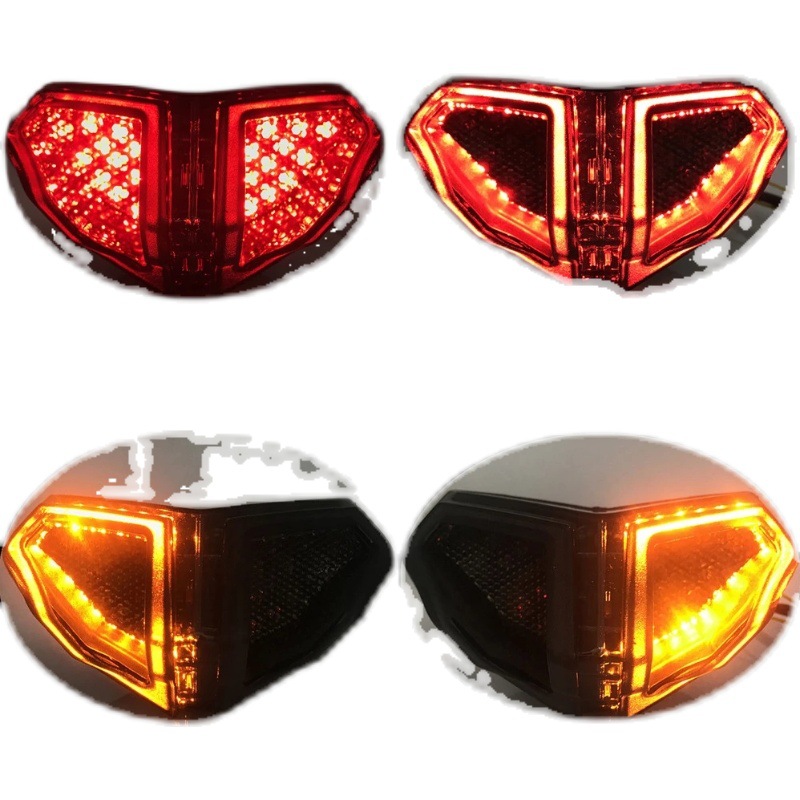 适用杜卡迪848evo 1098 1198s 改装led后尾灯后刹车灯总成带转向