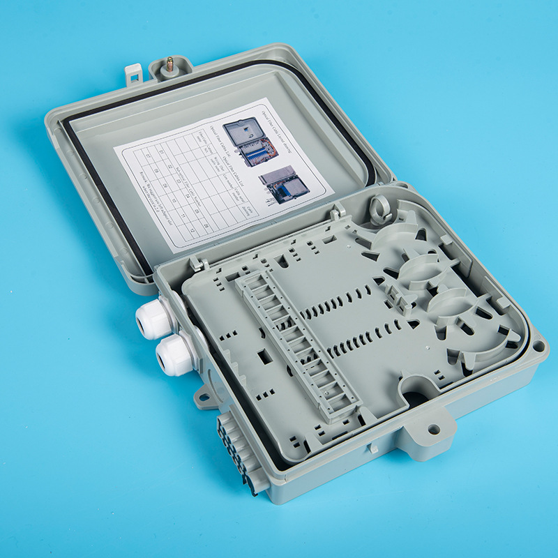 外贸款12芯分纤箱不带防水接头 光纤终端箱光纤配线箱保护盒-阿里巴巴