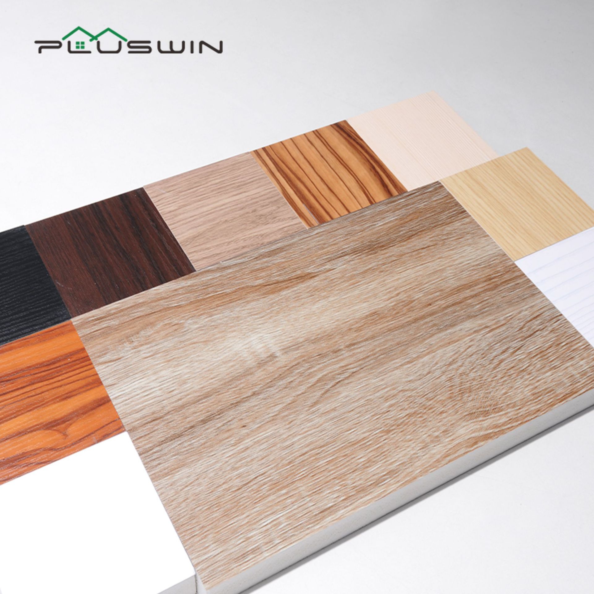 木纹pvc发泡板免漆板用于橱柜浴室柜出口装饰材料墙板卫生间隔板